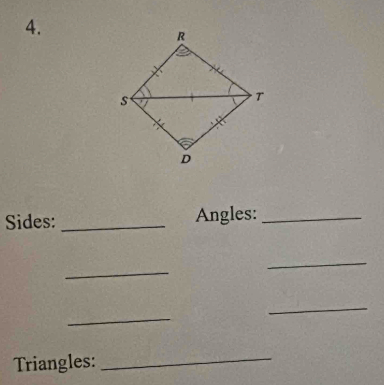 Sides: _Angles:_ 
_ 
_ 
_ 
_ 
Triangles:_