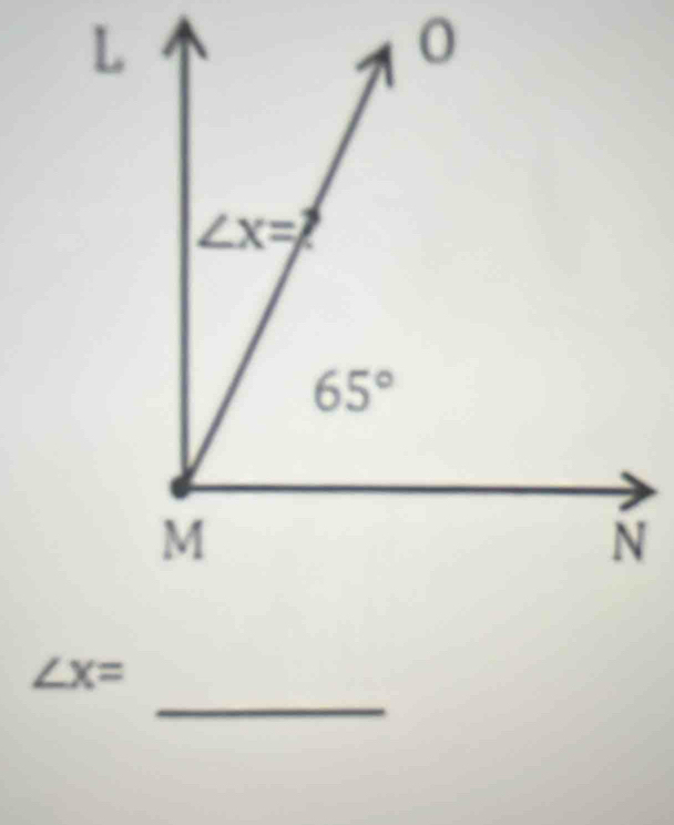 0
_
∠ x=