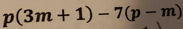 p(3m+1)-7(p-m)