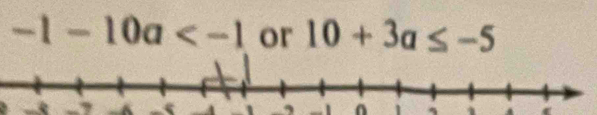 -1-10a or 10+3a≤ -5
_A - -1 , -1 ^ 1 、 A