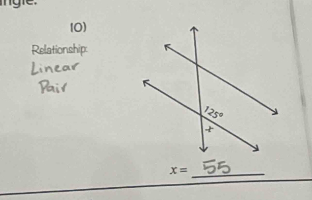 Relationship:
_ x=