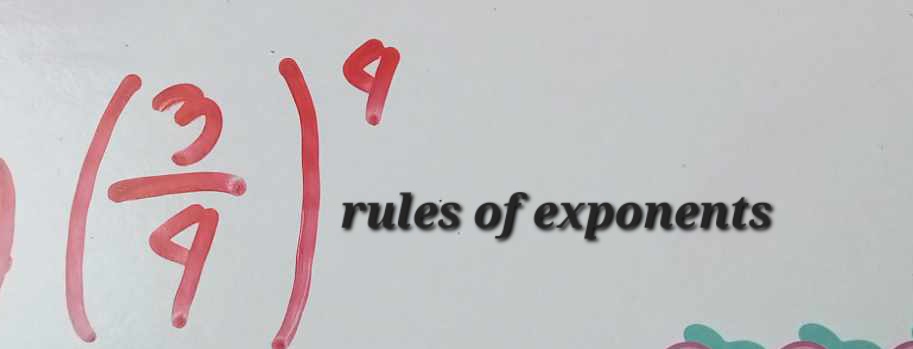 rules of exponents