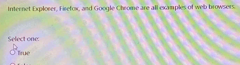Solved: Internet Explorer, Firefox, and Google Chrome are all examples ...