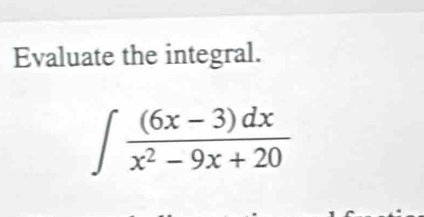 Evaluate the integral.