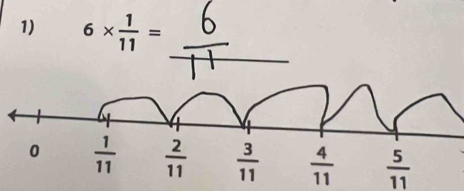 6*  1/11 =
_
 5/11 