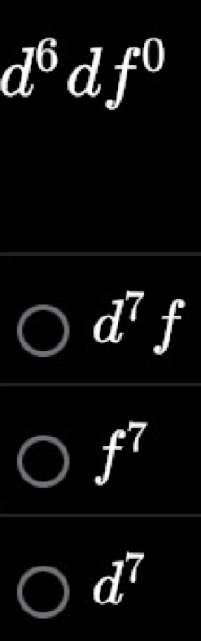 d^6df^0
Od^7fO
(4,4)
 f^7/4^r  enclose^r
(4,4)
(-)-(-)-(-)-(-)