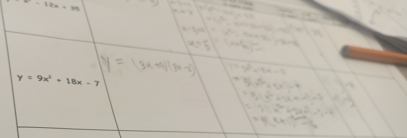 y=9x^2+18x-7