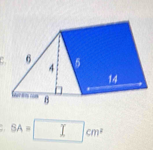 BA=□ cm^2