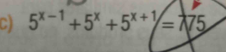 5^(x-1)+5^x+5^(x+1)=N5