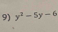 y^2-5y-6