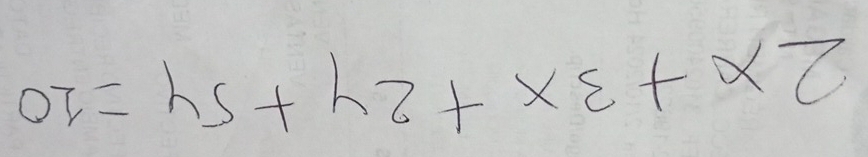 2x+3x+2y+5y=10