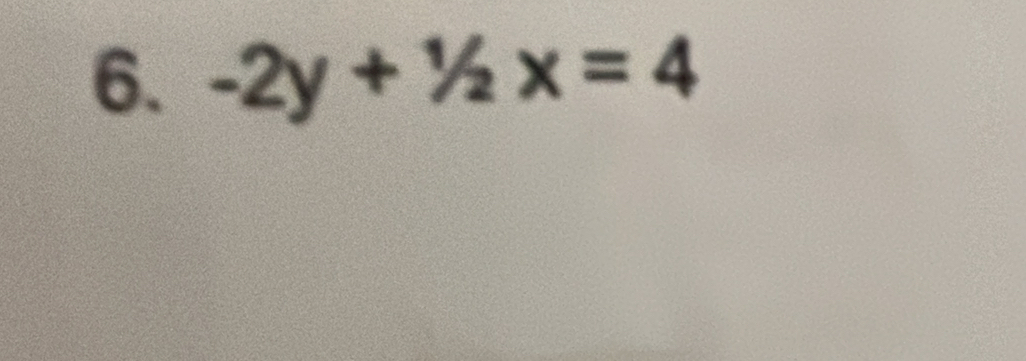 -2y+1/2x=4