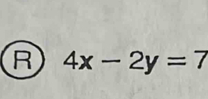 4x-2y=7