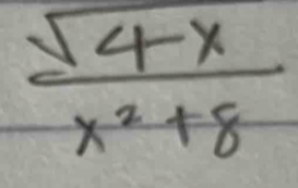  sqrt(4x)/x^2+8 