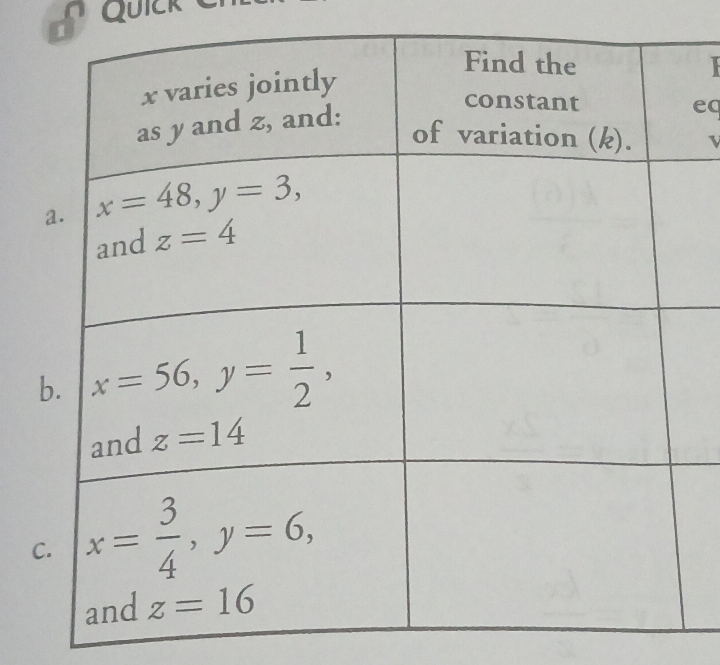 Quick C
1
eq
v
b
C