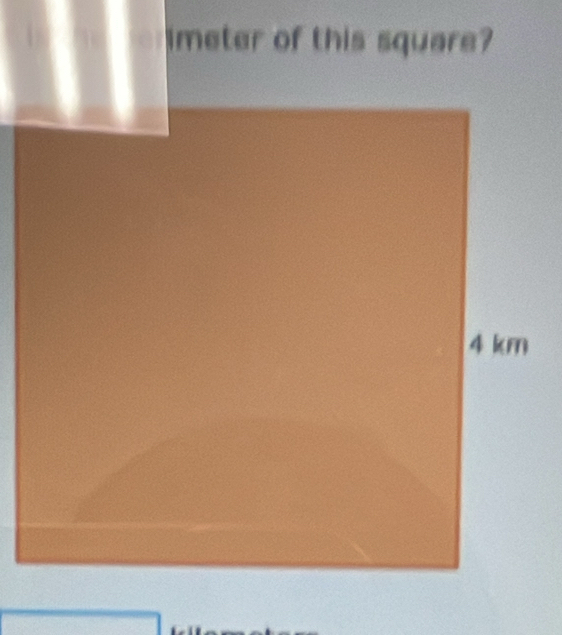 imeter of this square?