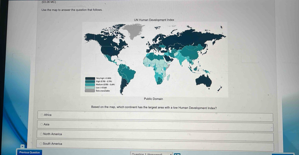Solved: (03.06 MC) Use the map to answer the question that follows ...