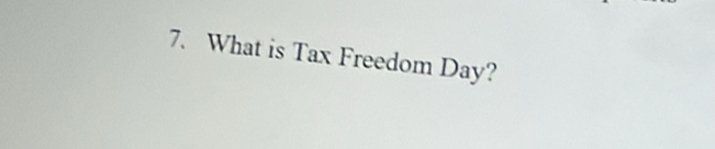 What is Tax Freedom Day?