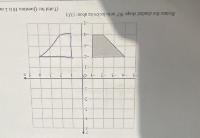 Rotate the shaded shape