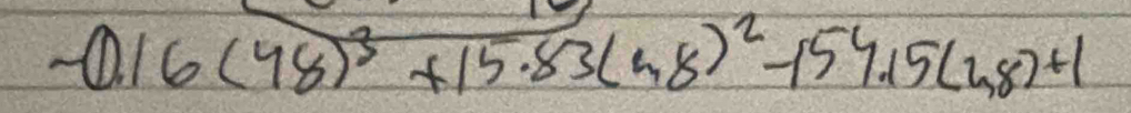 16(48)^3+15.83(m8)^2-154.15(2,8)+1