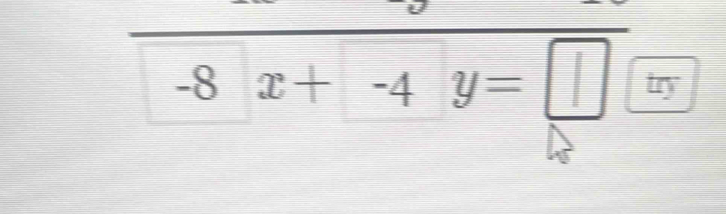 -8x+-4y=□ □