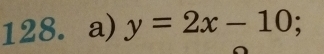 y=2x-10;