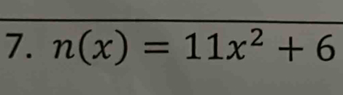 n(x)=11x^2+6