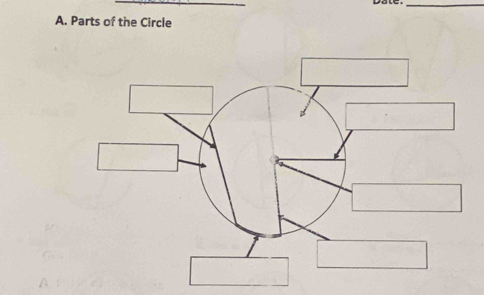 Datc 
_ 
A. Parts of the Circle