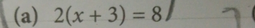 2(x+3)=8