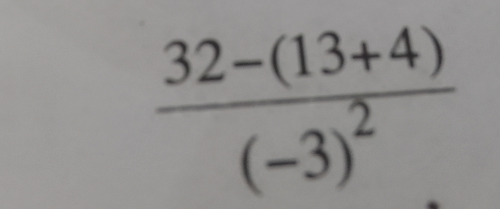 frac 32-(13+4)(-3)^2