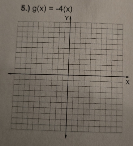 5.) g(x)=-4(x)
x