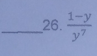  (1-y)/y^7 