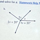 and solve for z. Homework Help 
b.