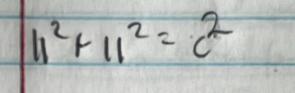 11^2+11^2=c^2