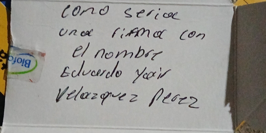 lono sericoc 
uncel find con 
Df 
el nomber 
Edvcerdo yeair 
Velazovez Peae2