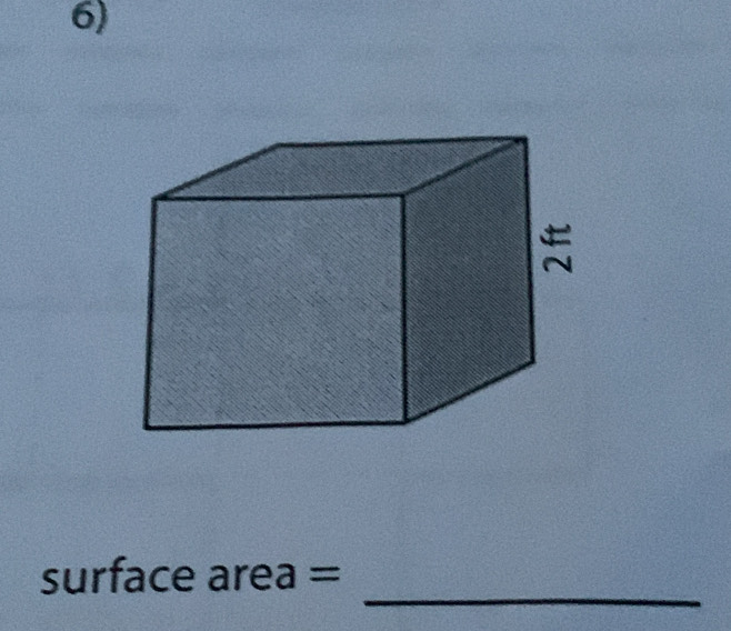 surfac e area=