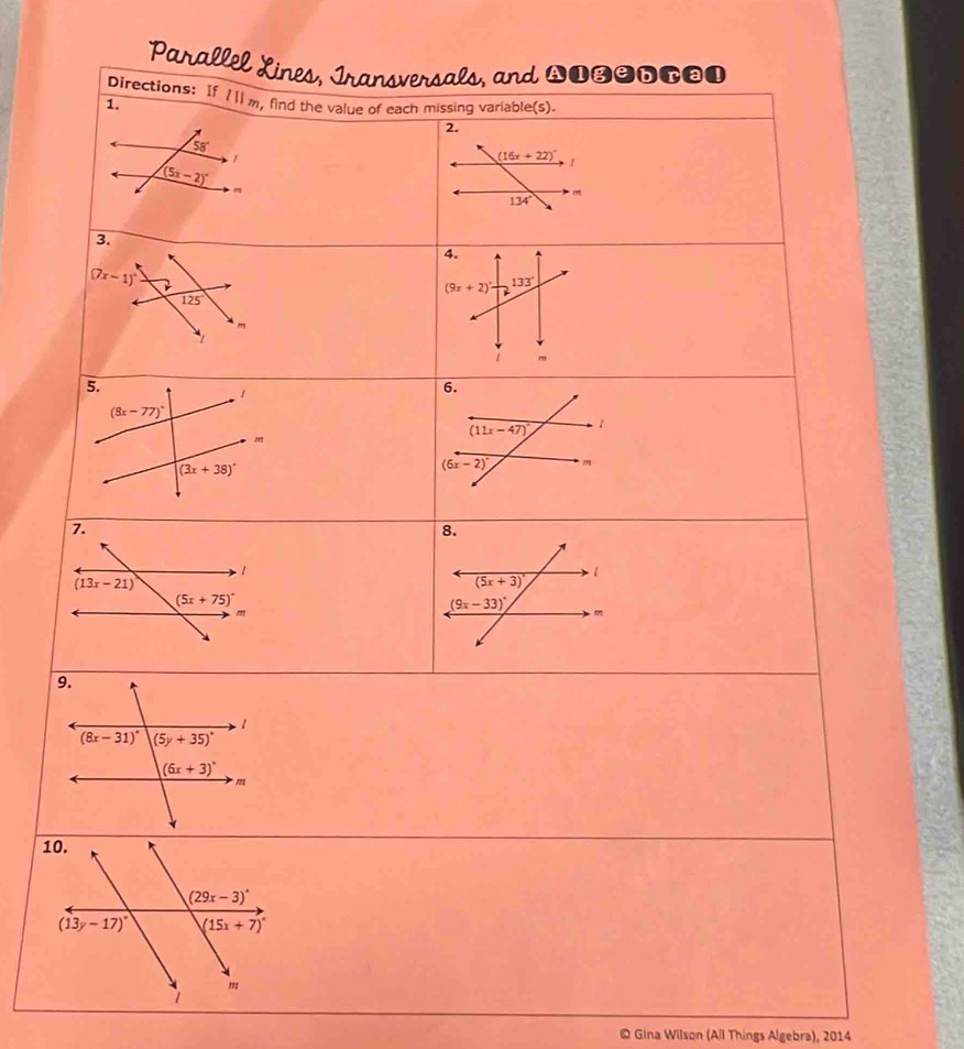 a n 
@ Gina Wilson (All Things Algebra), 2014