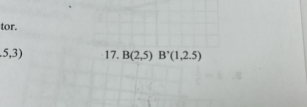 tor..5,3) 17. B(2,5)B^,(1,2.5)