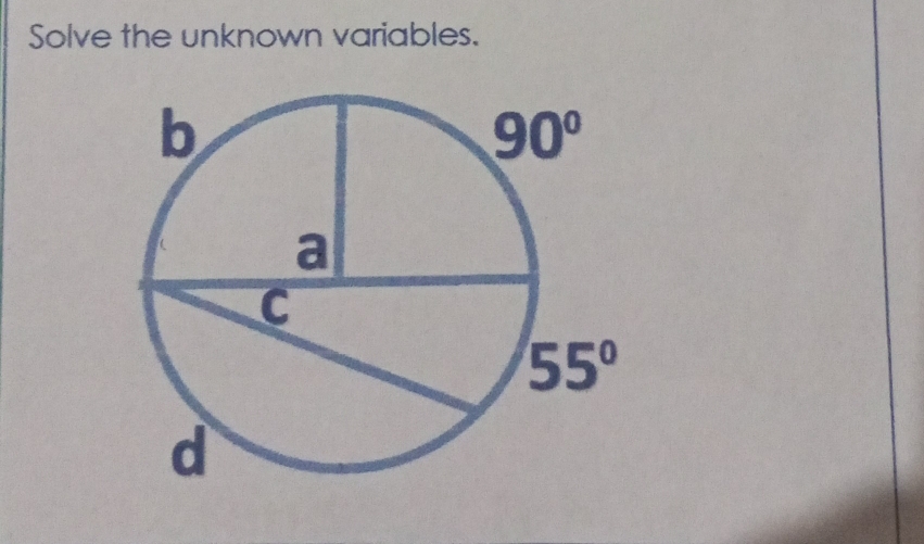 Solve the unknown variables.