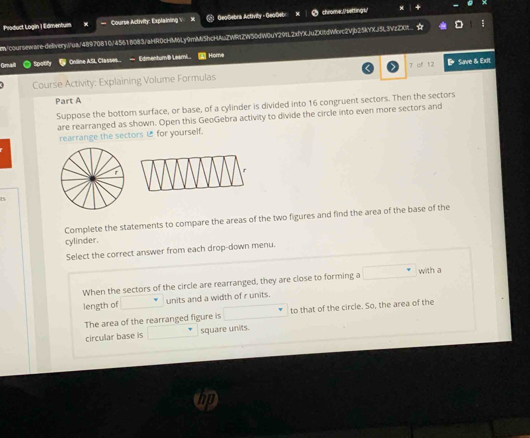 Solved: Product Login | Edmentum x Course Activity: Explaining V × ...