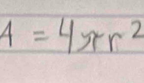 4=4π r^2