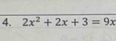 2x^2+2x+3=9x