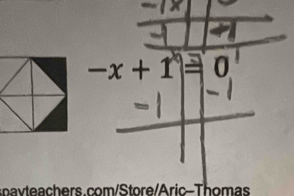 -x+1=0
spavteachers.com/Store/Aric-Thomas