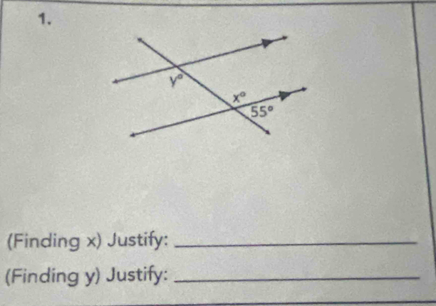 (Finding x) Justify:_
(Finding y) Justify:_
_