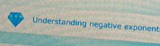 Understanding negative exponent