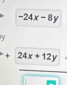 -24x-8y
y
+ 24x+12y