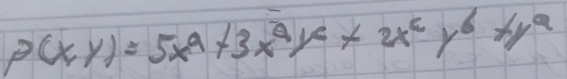 p(x,y)=5x^9+3x^9x+2x^6y^6y^9