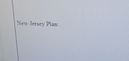 New Jersey Plan: