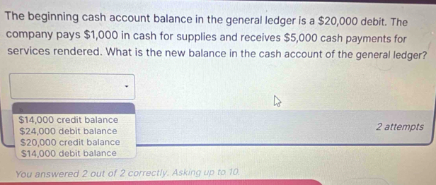 Solved: The beginning cash account balance in the general ledger is a ...
