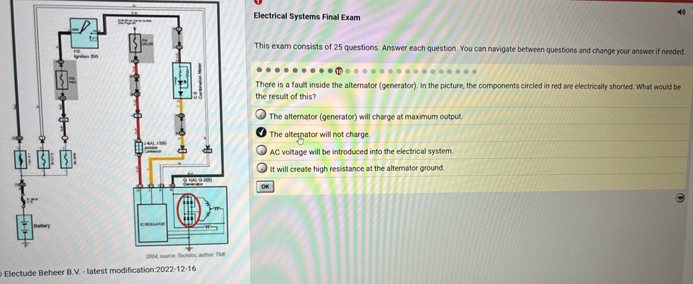 Solved: Electrical Systems Final Exam - This exam consists of 25 ...